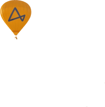 Hot air balloon in distance